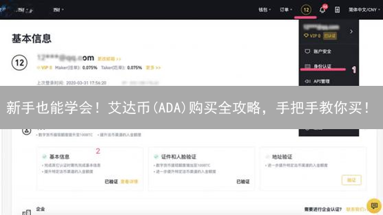 新手也能学会！艾达币(ADA)购买全攻略，手把手教你买！